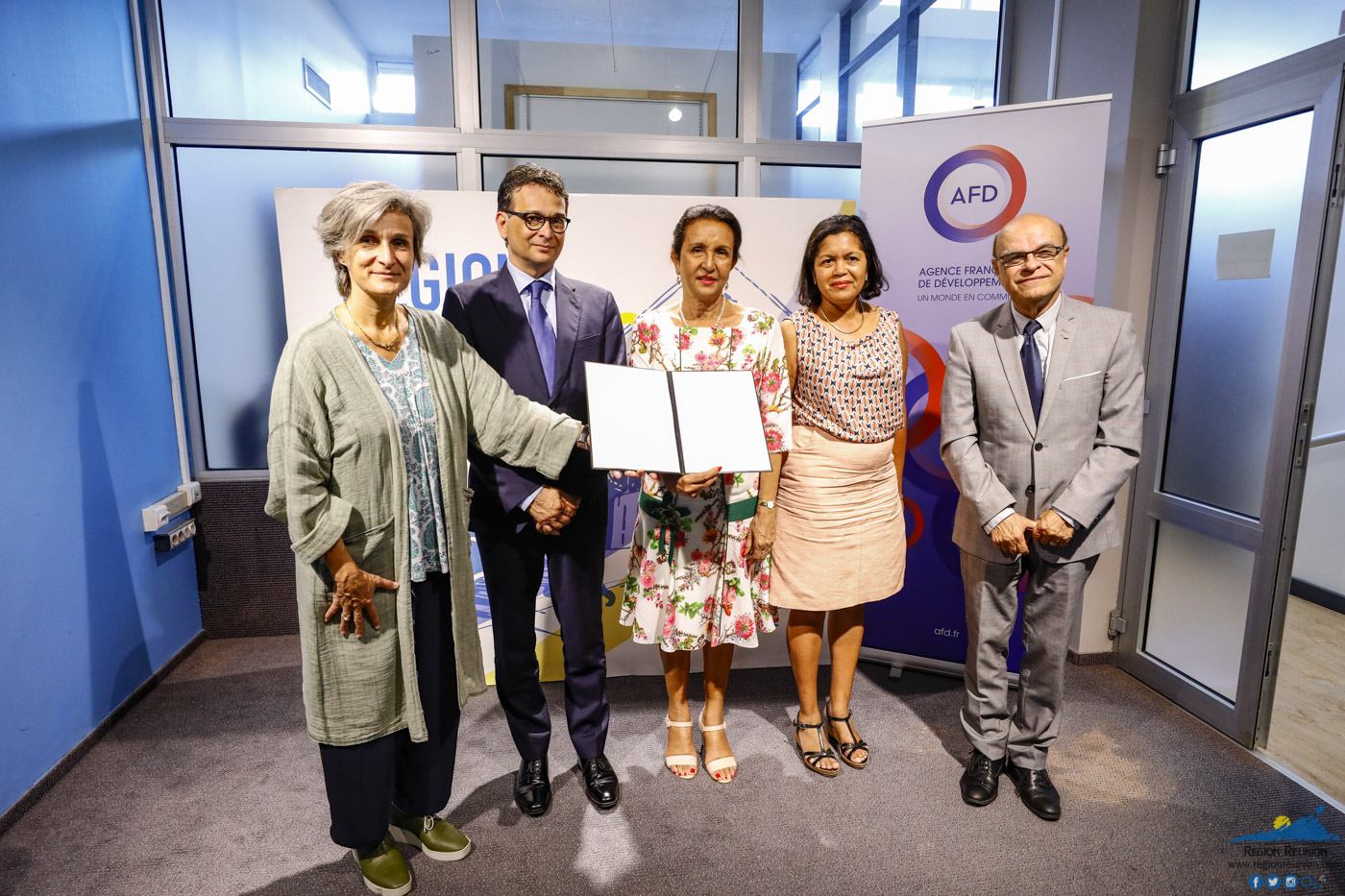 Signature de Convention entre la Région Réunion et l’AFD