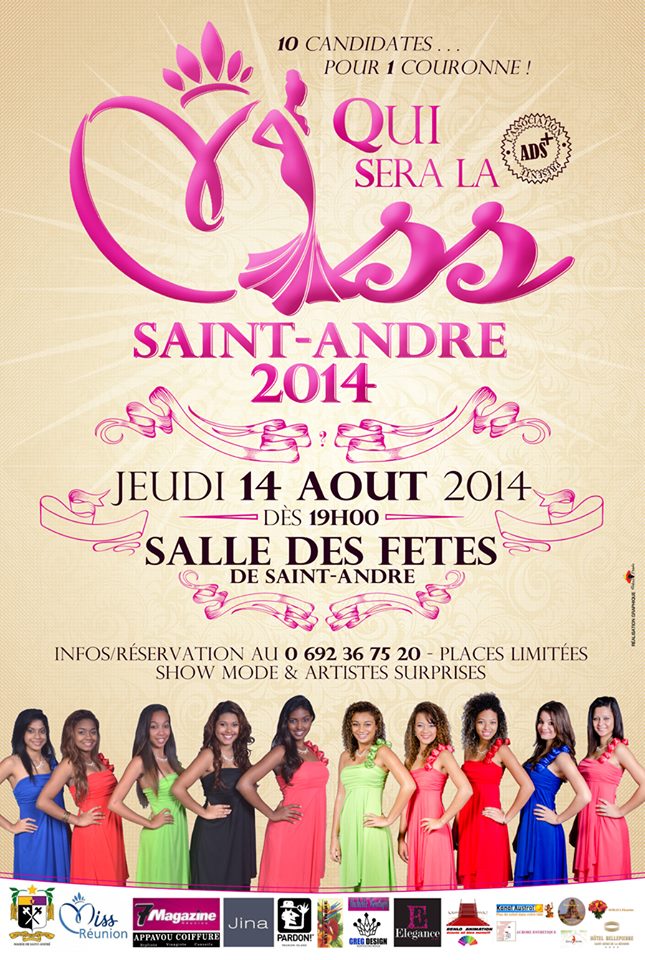 Miss Saint-André 2014, les 11 candidates