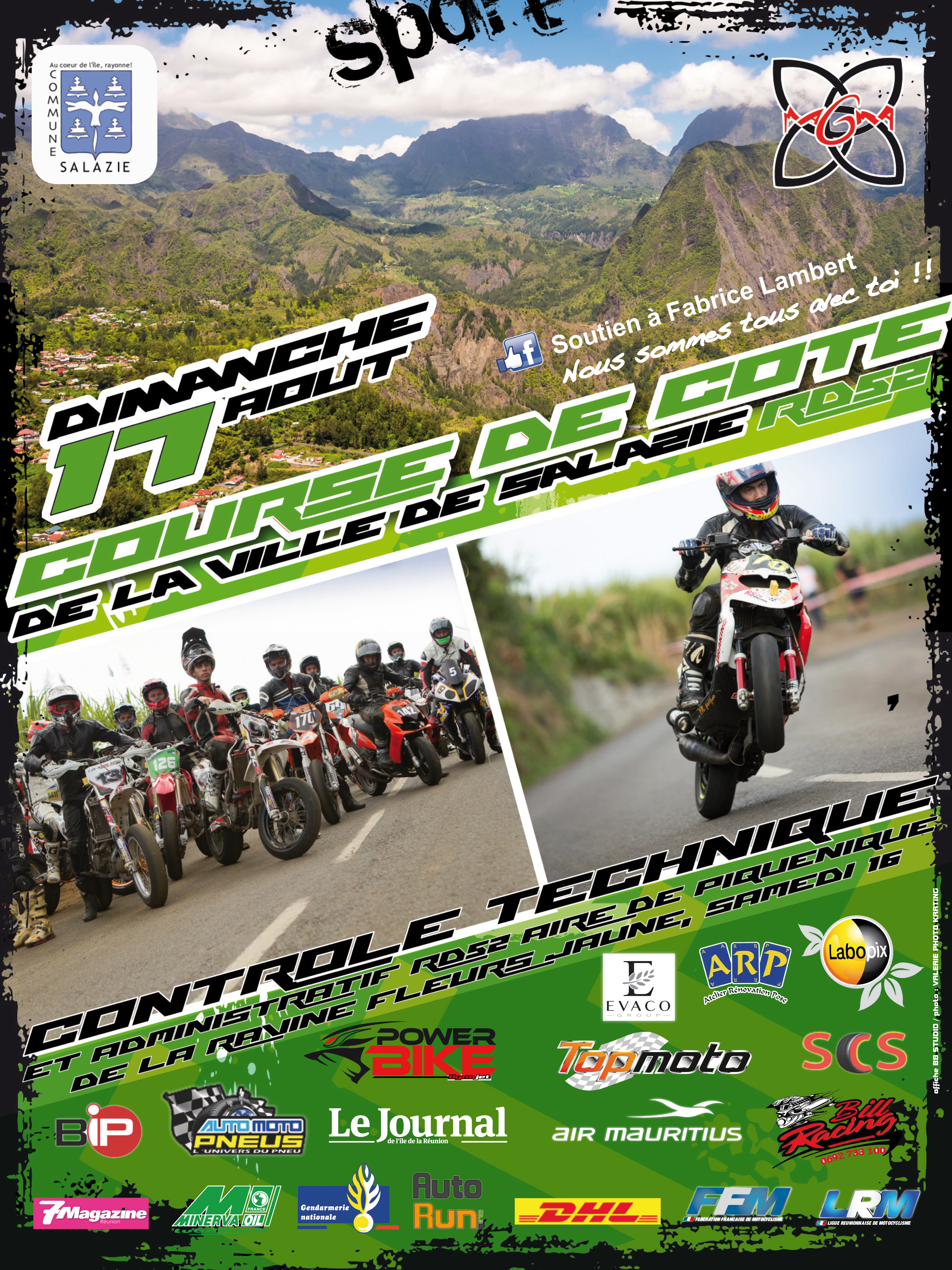 Course de côte du 17 août à Salazie