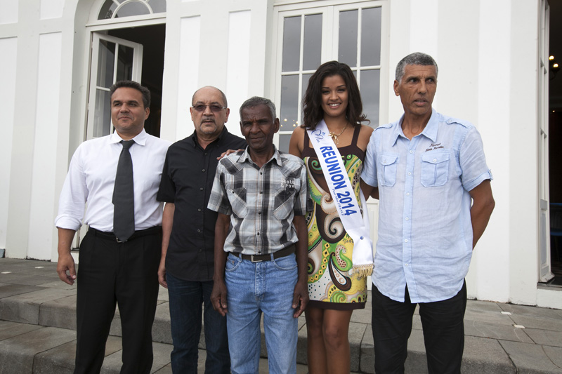 Didier Robert, Jean-François Beaulieu, président du CROS, Raymond Tangatchy, Ingreed Mercredi et Jean-Louis Prianon