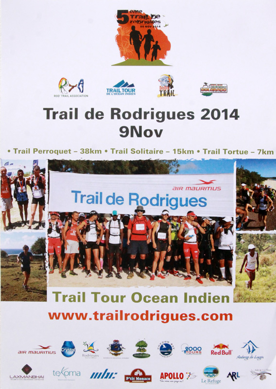 Trail de Rodrigues: rendez-vous le 9 novembre