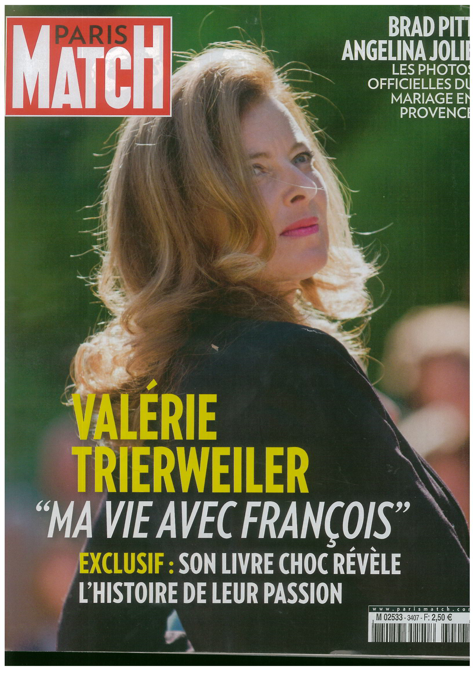 Valérie Trierweiler en Une de Paris Match