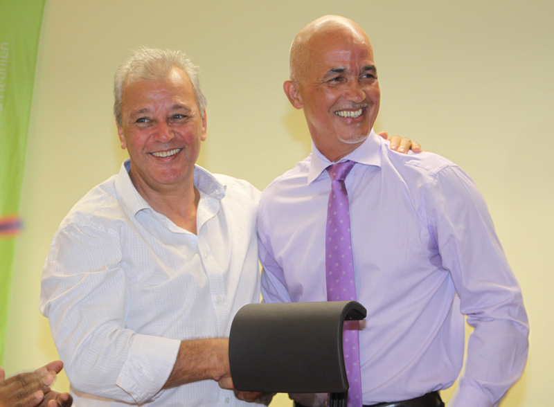 Manifestement le courant passe entre l'ancien et le nouveau président de la CINOR