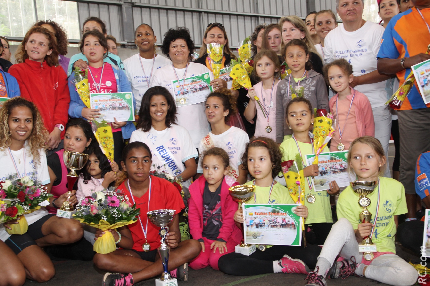 Foulées Féminines, <br>Miss Réunion et Miss Plaine des Palmistes se sont… défoulées!