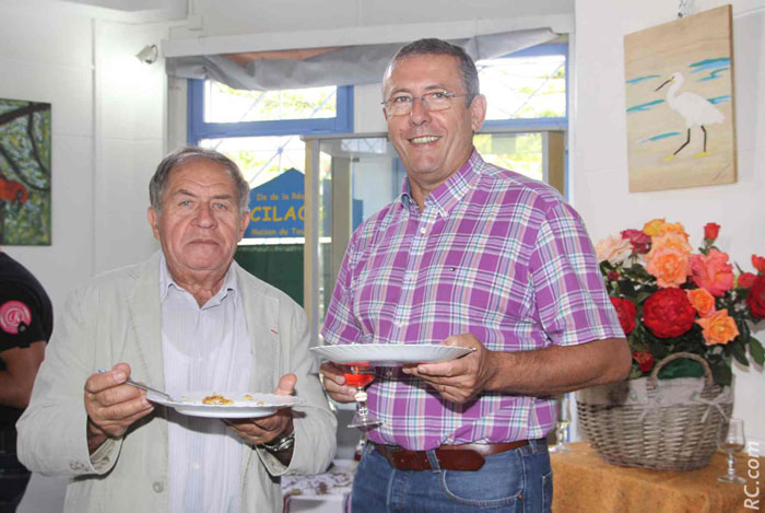 Les bons coups de fourchette de Pierre Noë Dijoux du Tsilaosa et de Michel Hirigoyen, directeur de l'Hôtel Bellepierre