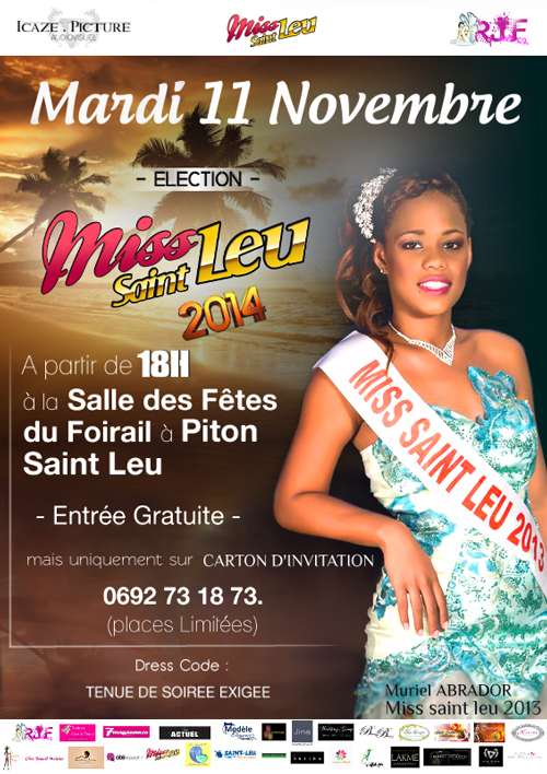 Miss Saint-Leu 2014 <br>Les 10 candidates