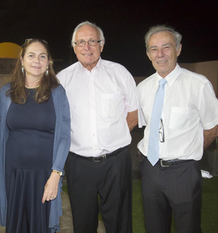 Françoise Delmont de Palmas, Bernard Petin, président de Réunion Active, et Patrick Guillaumin