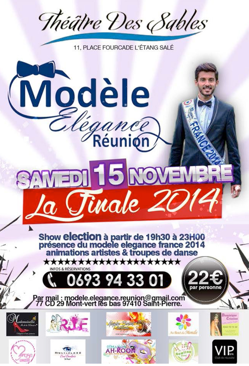 Modèle Elégance Réunion <br>Les 12 candidats