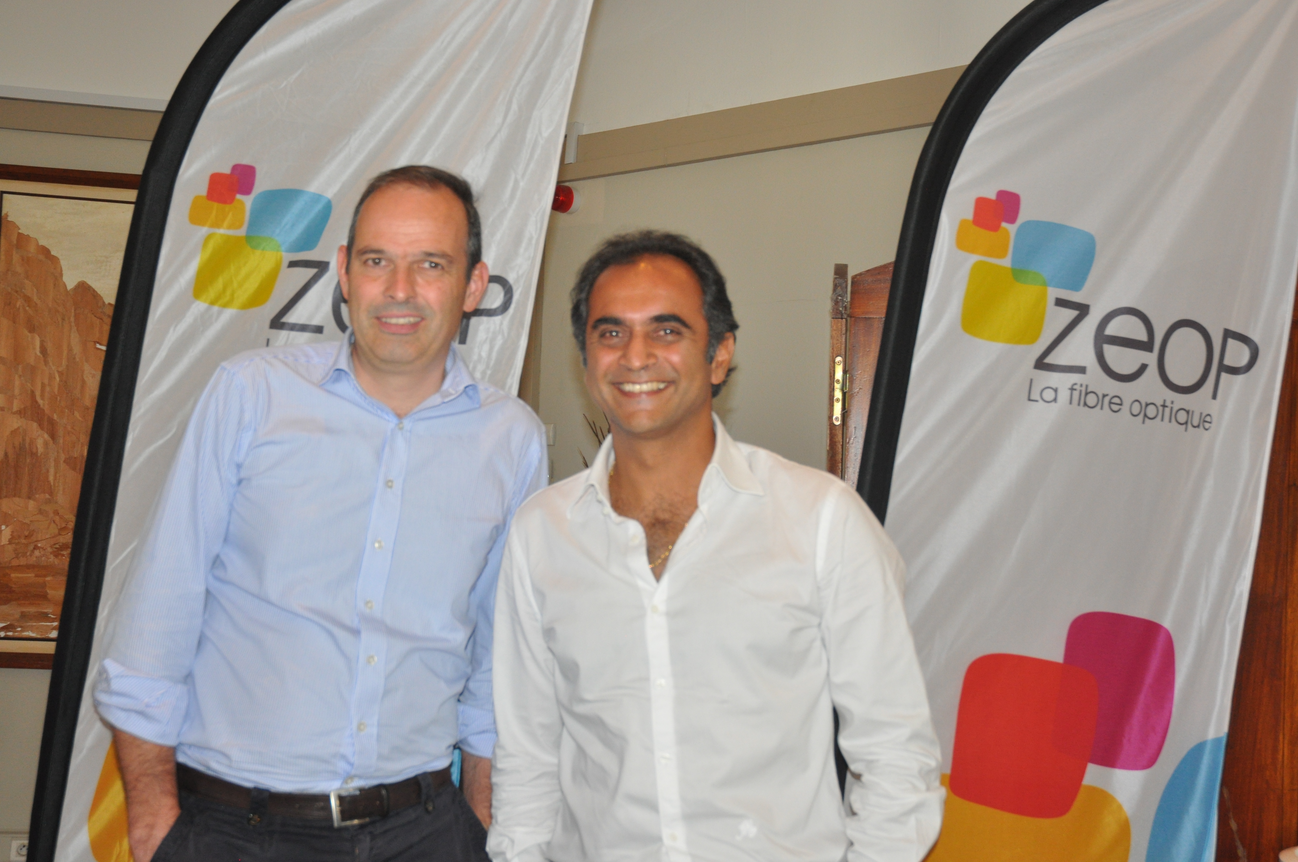 Xavier Hermesse, directeur général de Zeop et  Nassir Goulamaly, président de Zeop