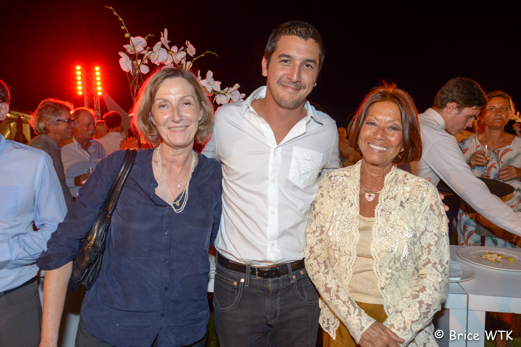 Catherine Gaud, Yanis Dargaud, directeur du Village Bienvenue et Margie Sudre