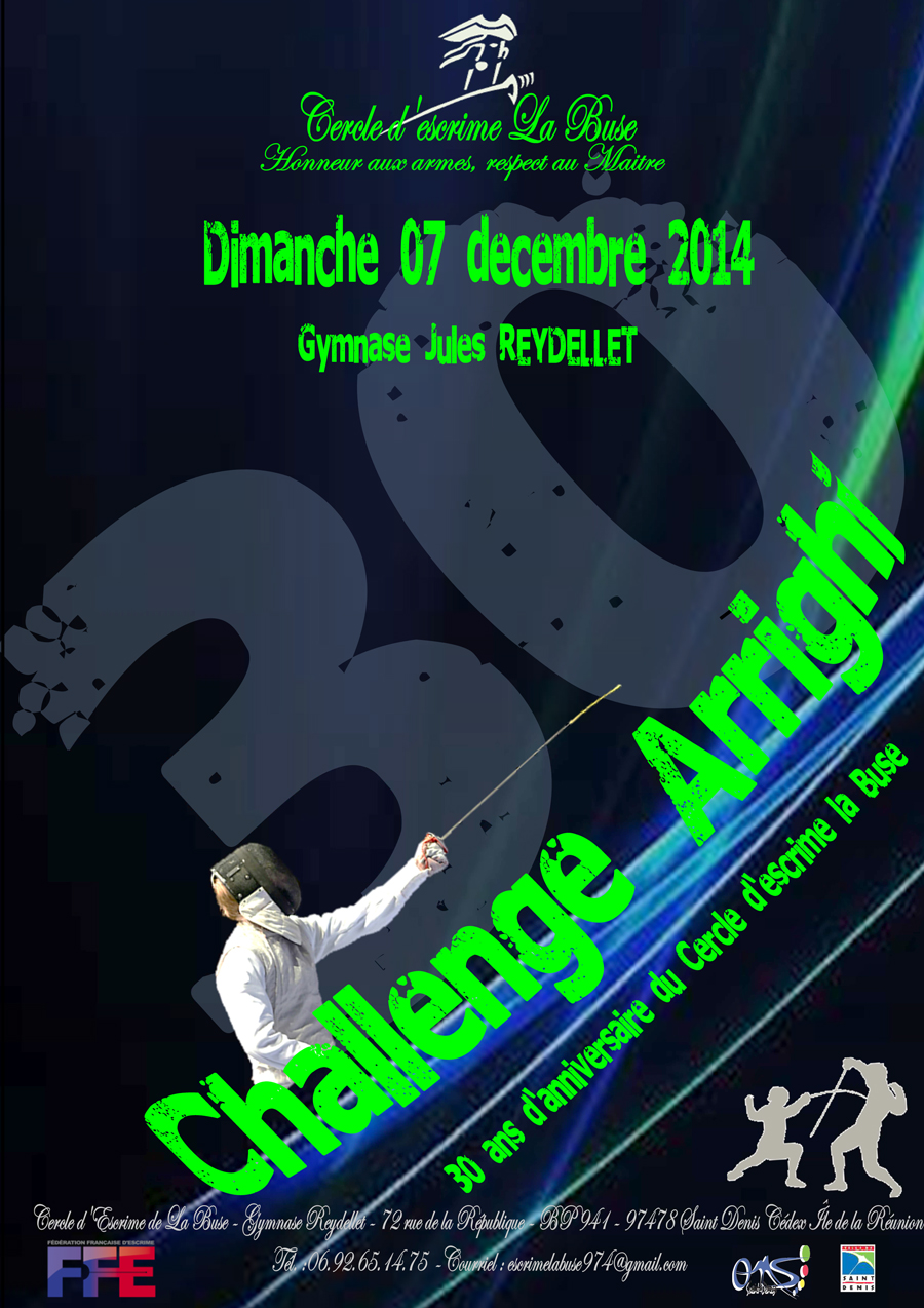 Escrime <br>Challenge Arrighi dimanche 7 décembre