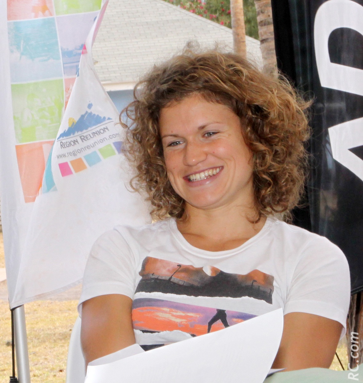 Marion Lotout ne cache pas son plaisir de se poser à nouveau à La Réunion