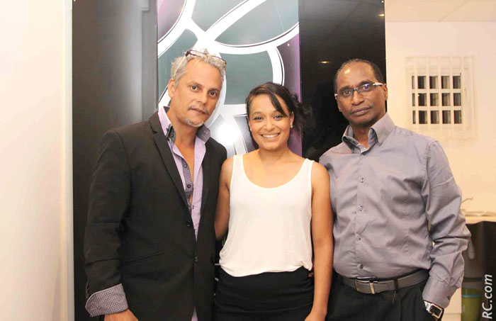 Félix Manent, directeur artistique de Espace Coiffure Formation à Saint-Louis, Florence Assani et Eric Assani