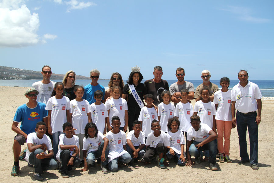 1000 Sourires <br>Baptême en parapente avec Miss Réunion!