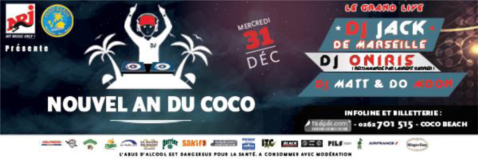 Le réveillon au Coco Beach <br>Fiesta à la plage