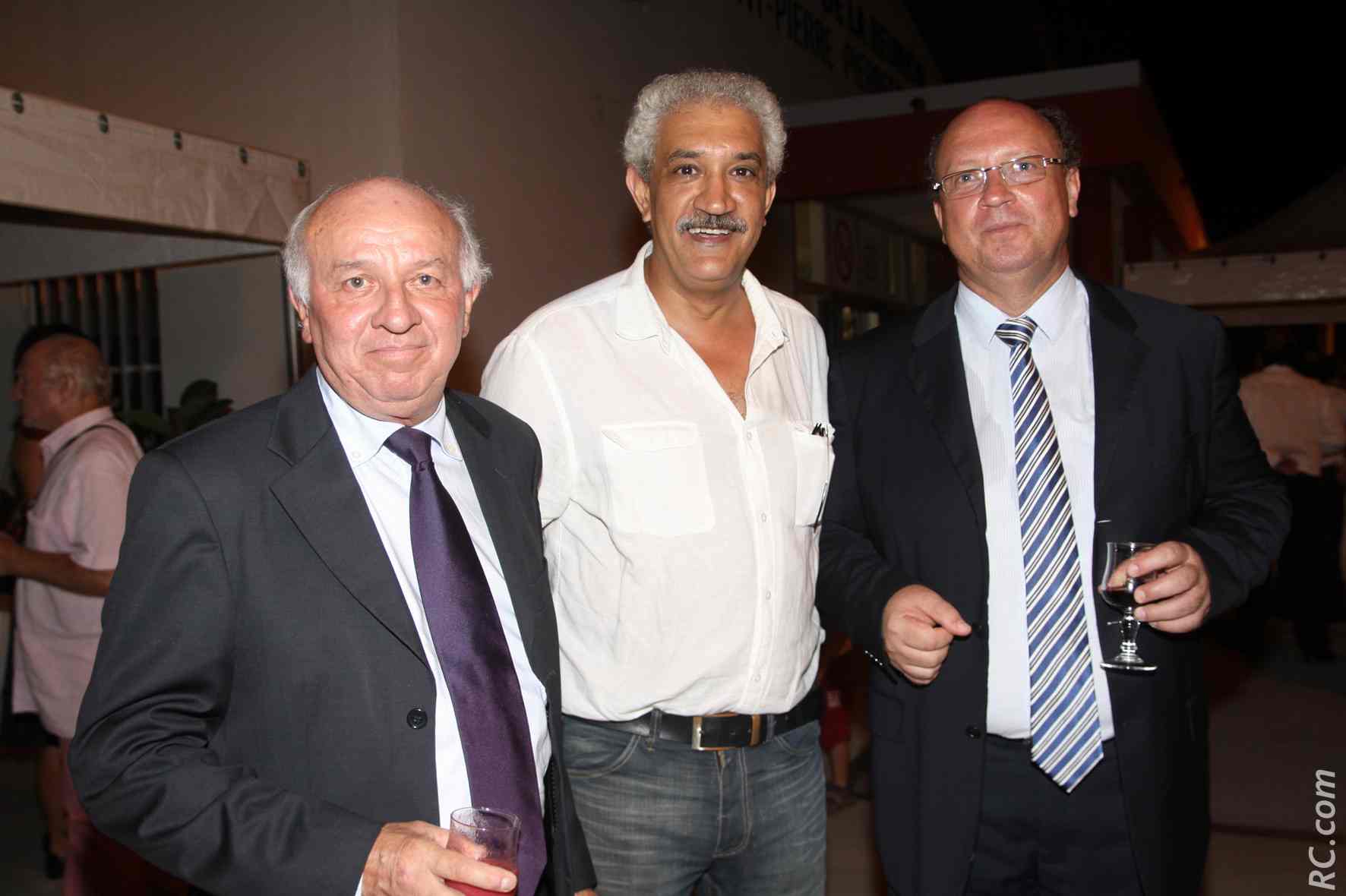 Jean-Paul Noël, Azzedine Bouali, président de la Fédération Réunionnaise de Tourisme , et Didier Prugnières
