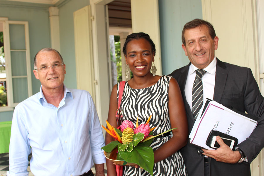 Serge Hoarau, Guess de Télé Kréol et Marc Paoli, chef de cabinet de Nassimah Dindar