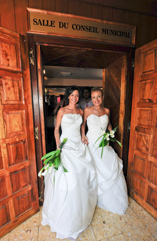 Laurence et Corinne radieuses