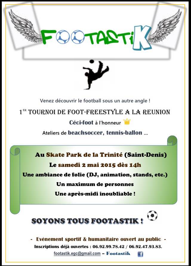 Footastik ce samedi 2 mai<br>Cécifoot et foot freestyle à Champ Fleuri