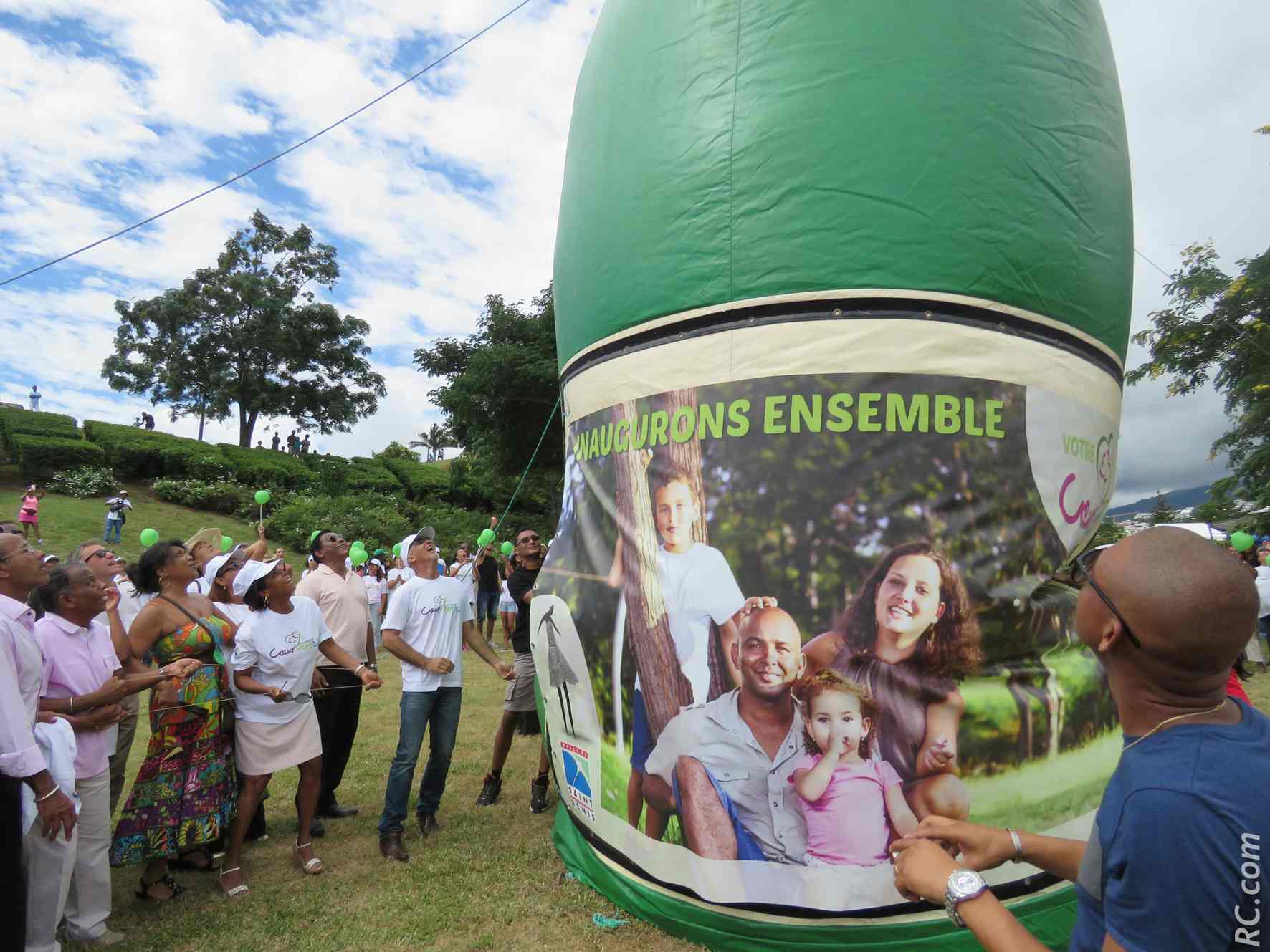 «Champagne» pour cette inauguration à marquer d'une pierre... verte!