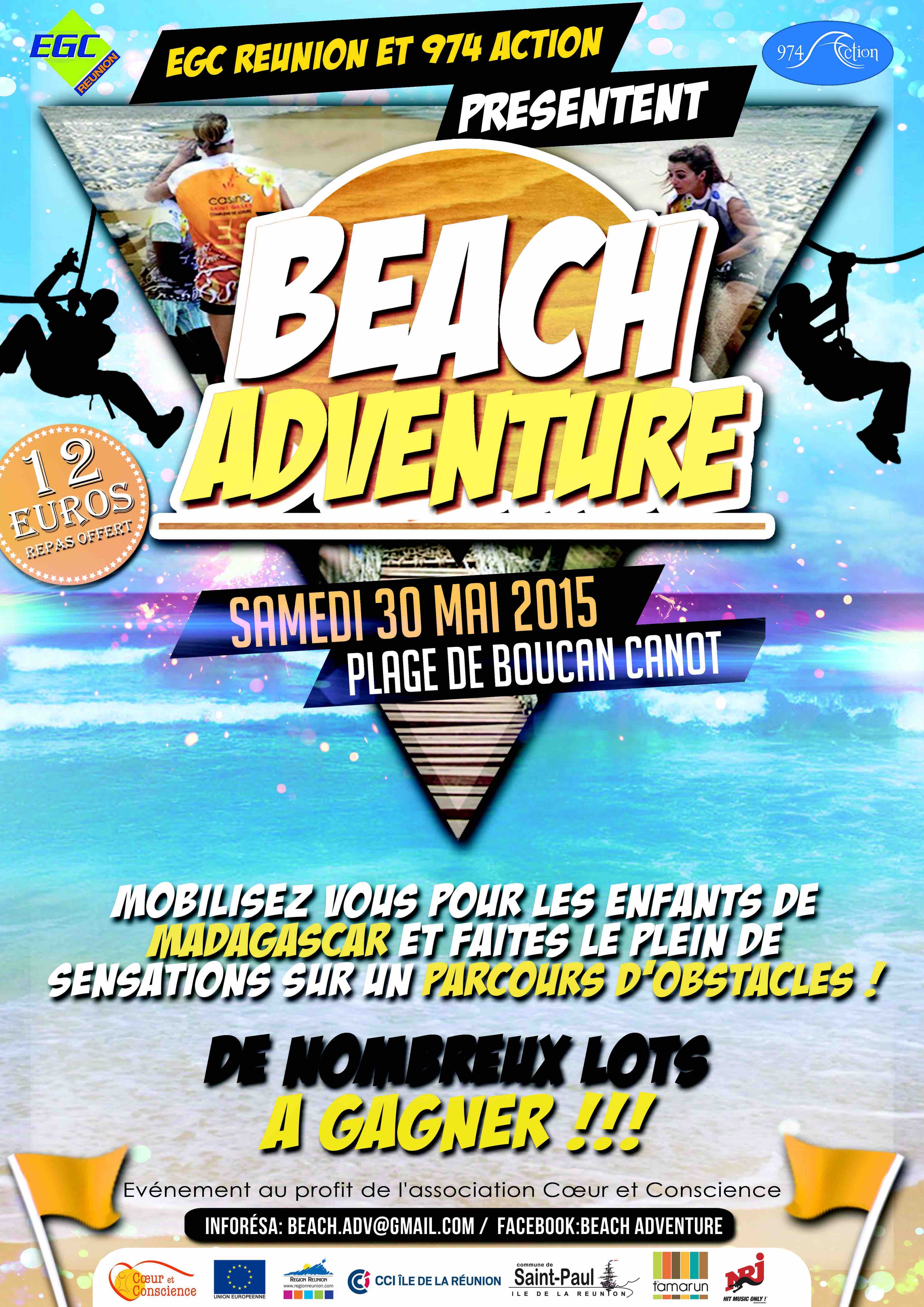 Beach Adventure à Boucan Canot le 30 mai<br>Pour la bonne cause!