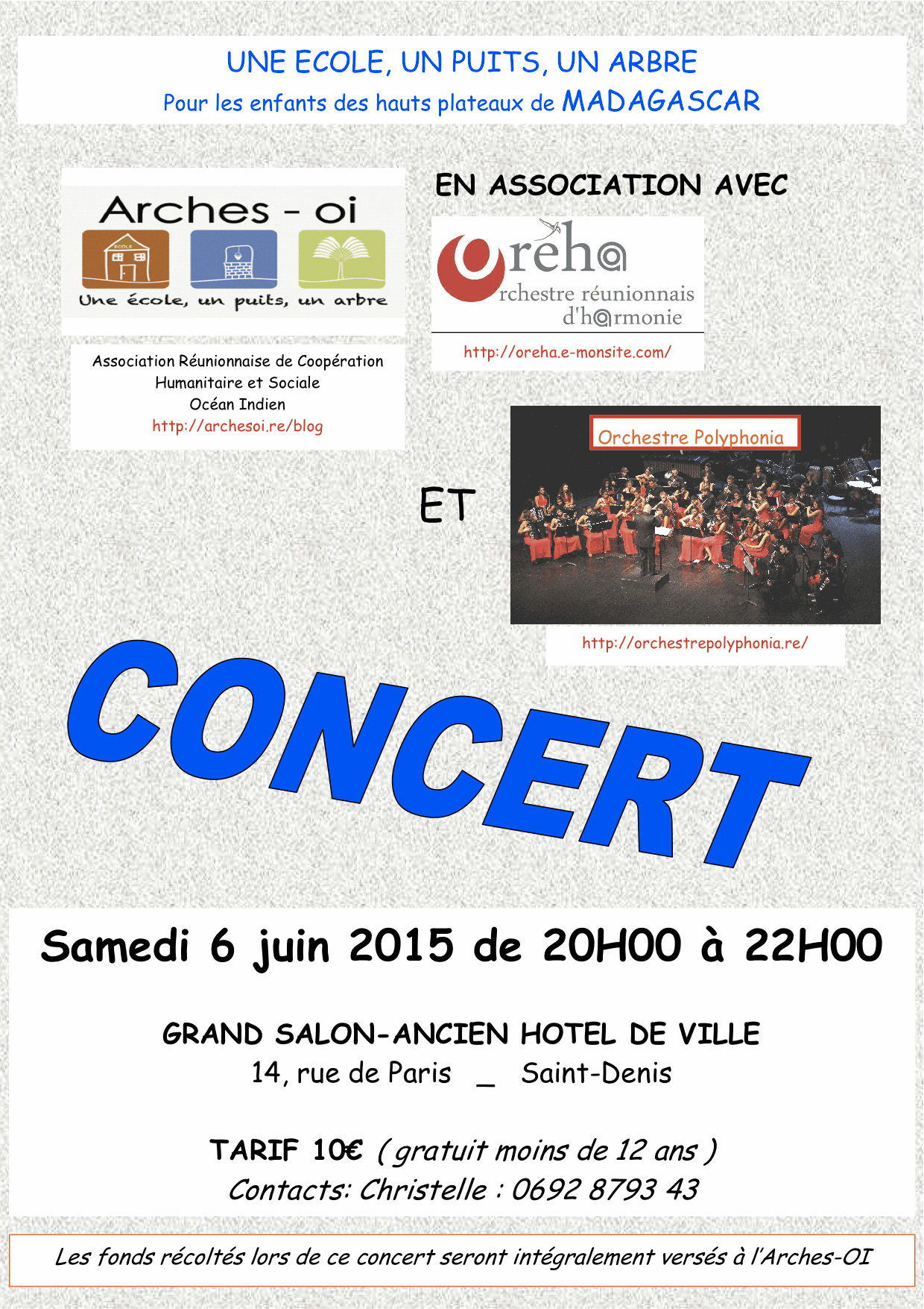 ARCHES-OI<br>Un concert de solidarité samedi 6 juin