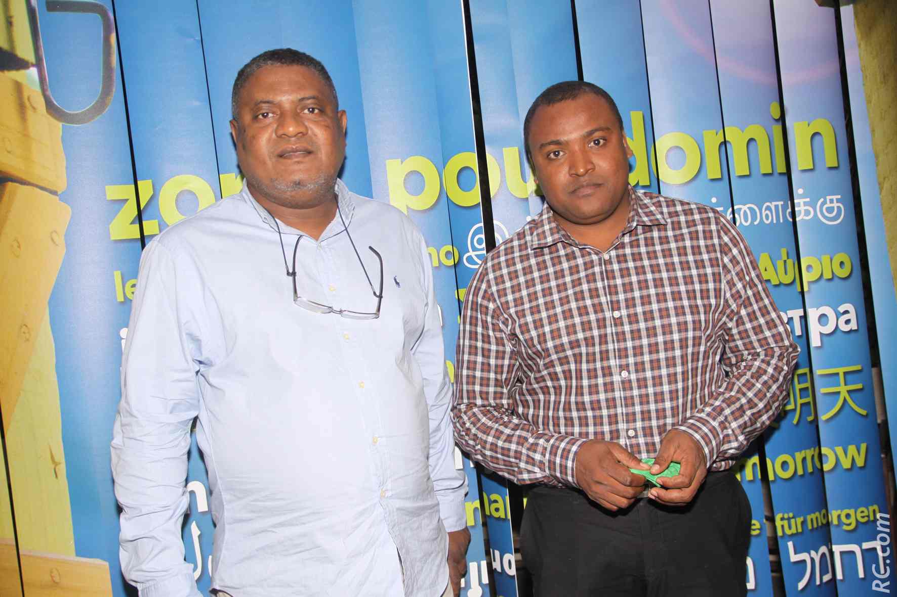 Madi Vita, président CCEE Mayotte, et son directeur Abdoulkarim Issoufali