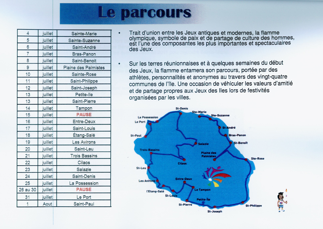 Jeux des Iles de l'Océan Indien<br>La flamme fait le tour de l’île