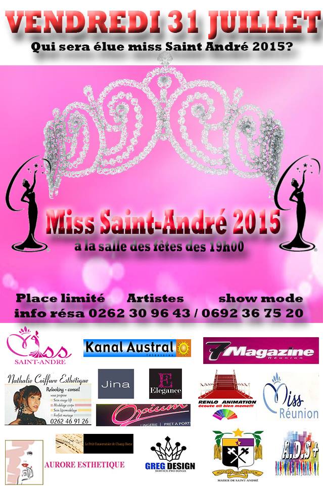 Miss Saint-André 2015<br>Les 11 jolies candidates
