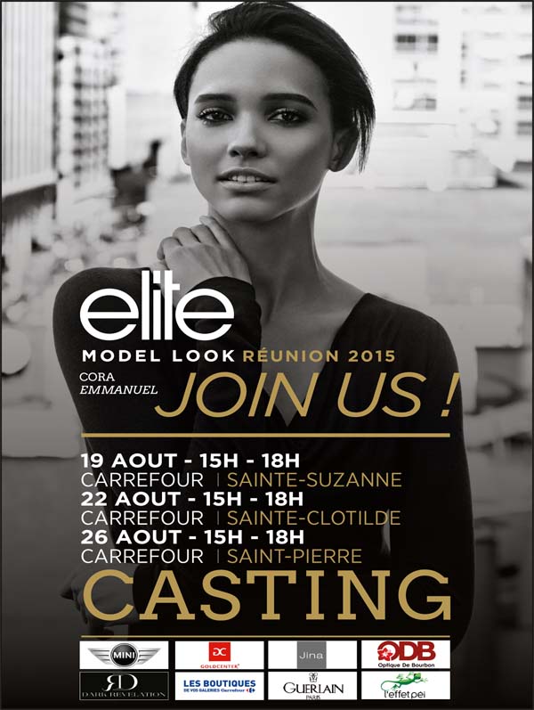 Les grands castings Elite Model Look Réunion 2015 en août...