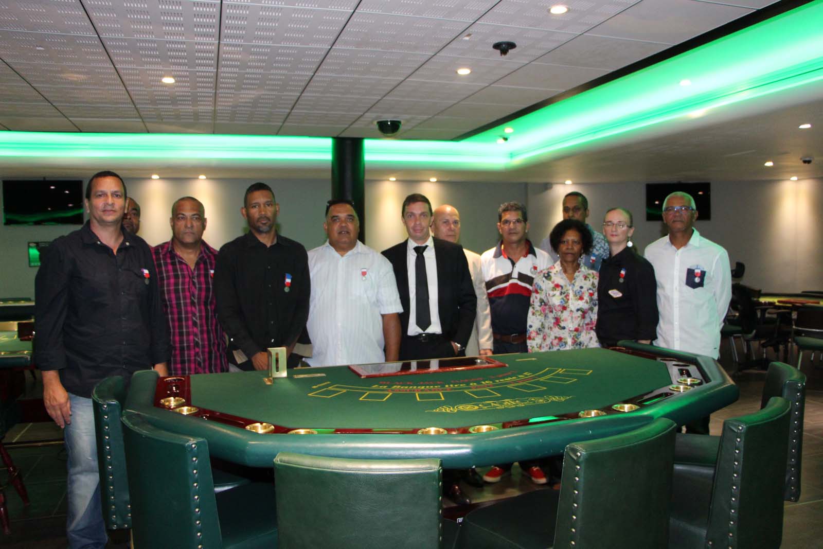 Casino de Saint-Denis<br>14 médaillés du travail 