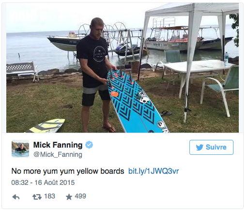 Le miraculé des requins change de couleur de planche