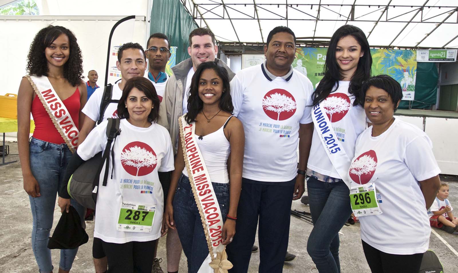 Pandathlon à Saint-Philippe<br>2 000 marcheurs pour La Réunion et pour la planète!<br />