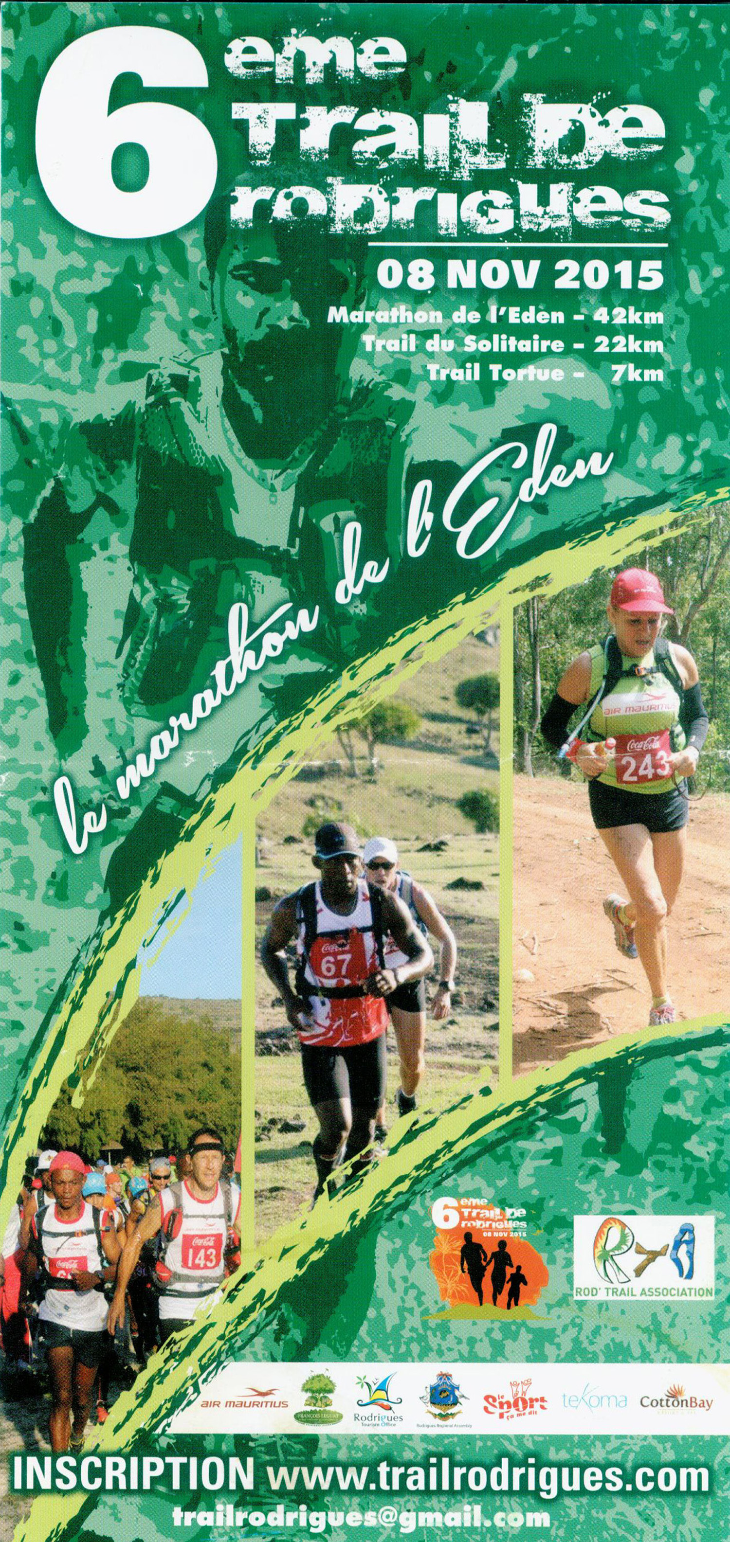 Trail de Rrodrigues 2015<br>Sur des distances plus longues