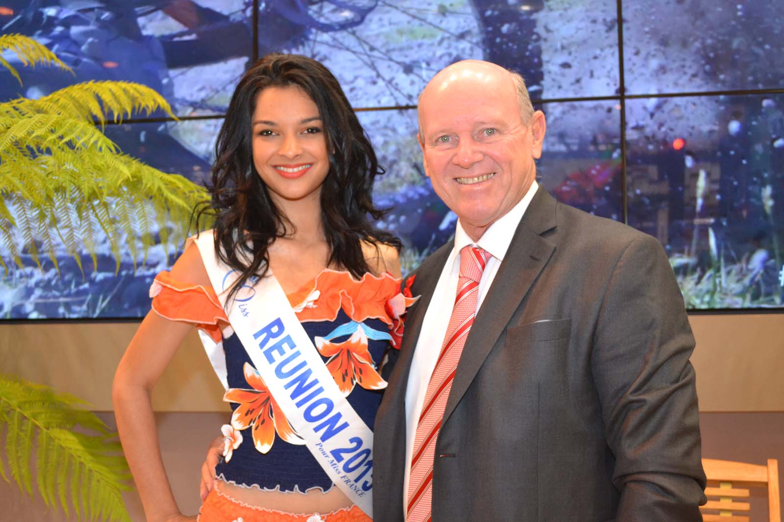 Miss Réunion avec Alain St-Ange, Ministre du Tourisme des Seychelles