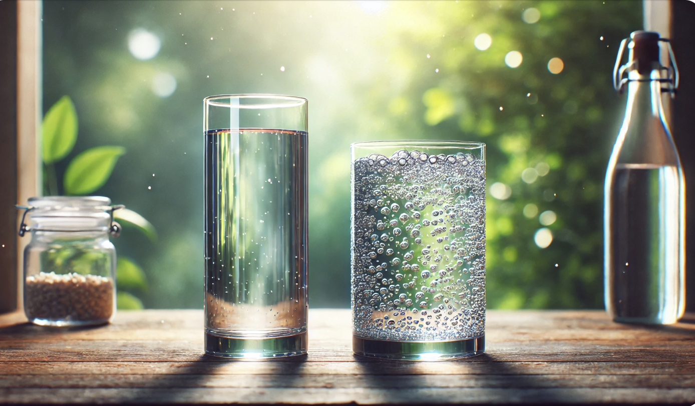 Eau gazeuse vs eau plate : que faut-il privilégier