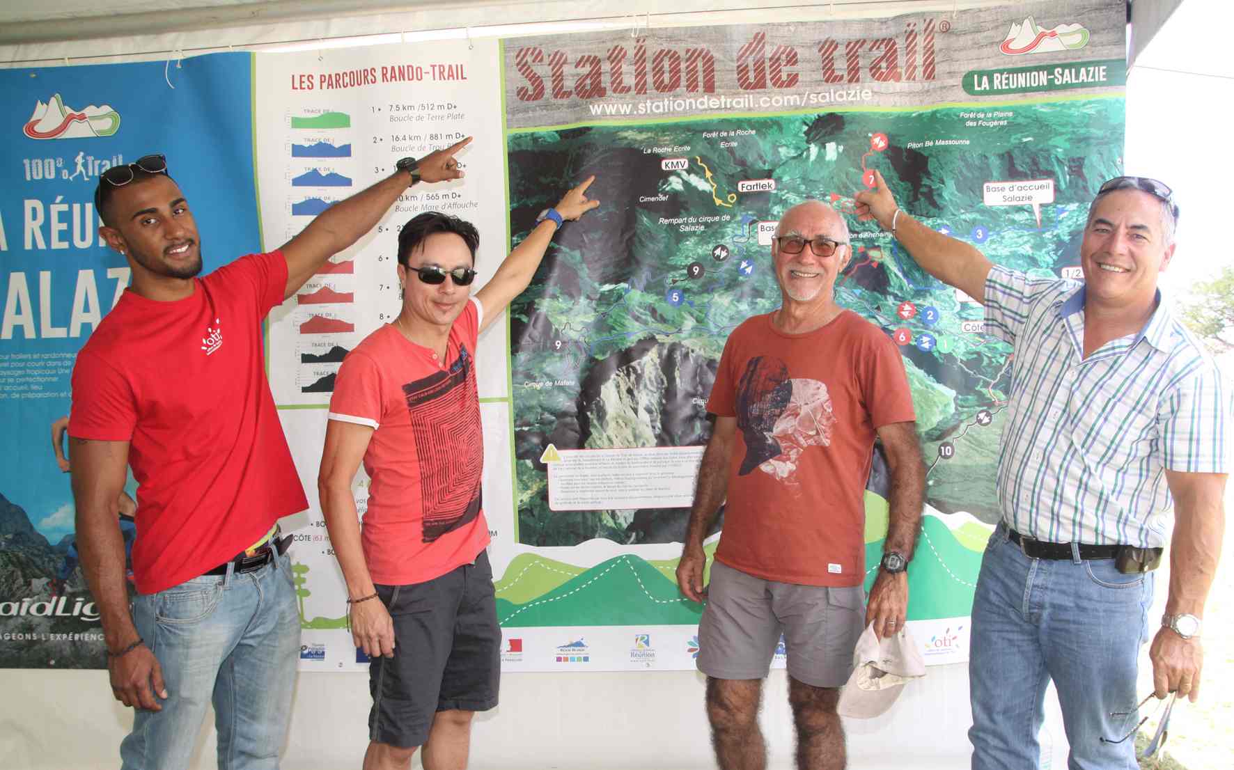 L'occasion de promouvoir la station de trail de Salazie, avec Axel Hoarau, l'ex-directeur de l'ancienne Maison de la Montagne