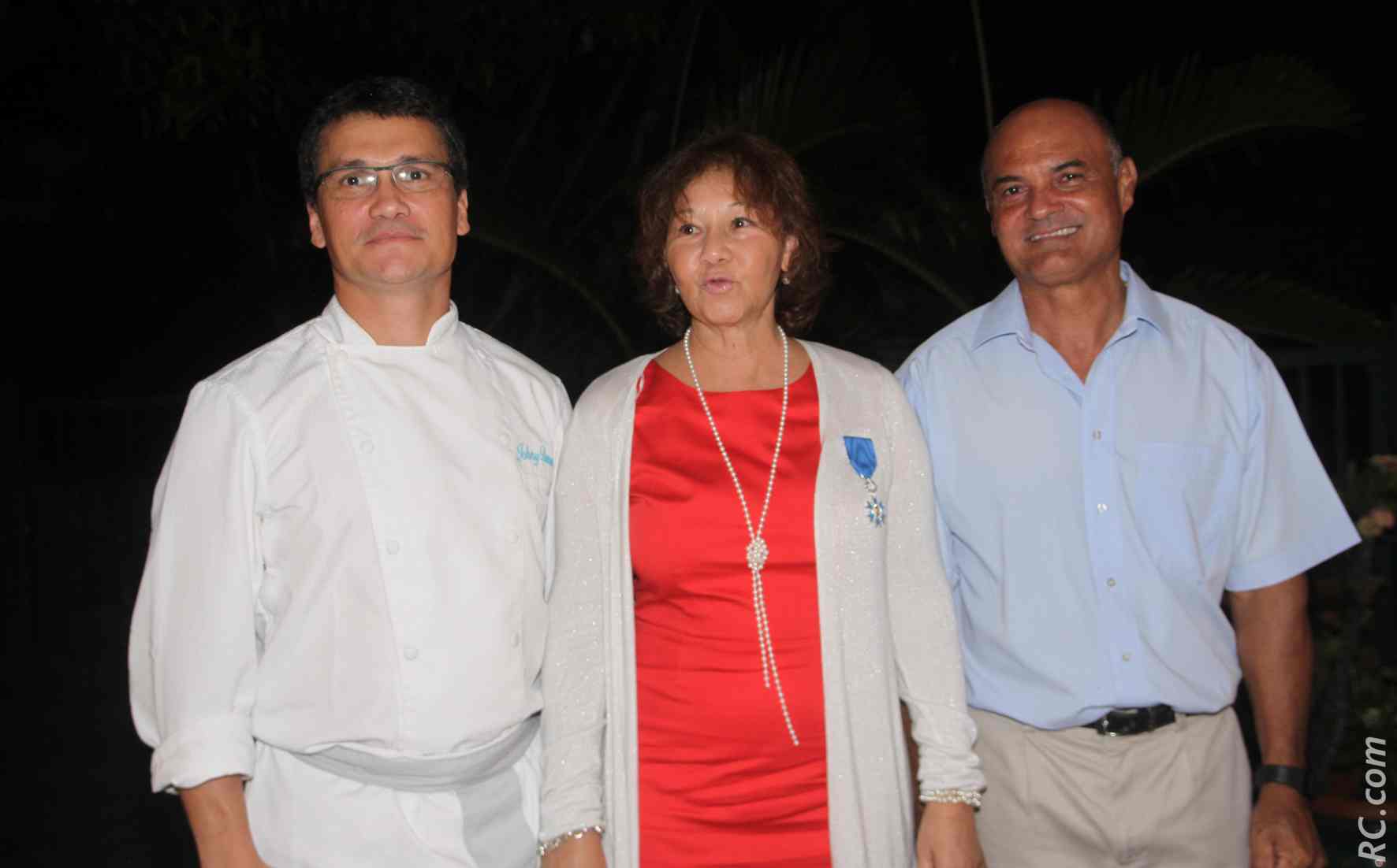 Johny Damour, cuisinier, Ginette Azélie et  James Tantale, chauffeur