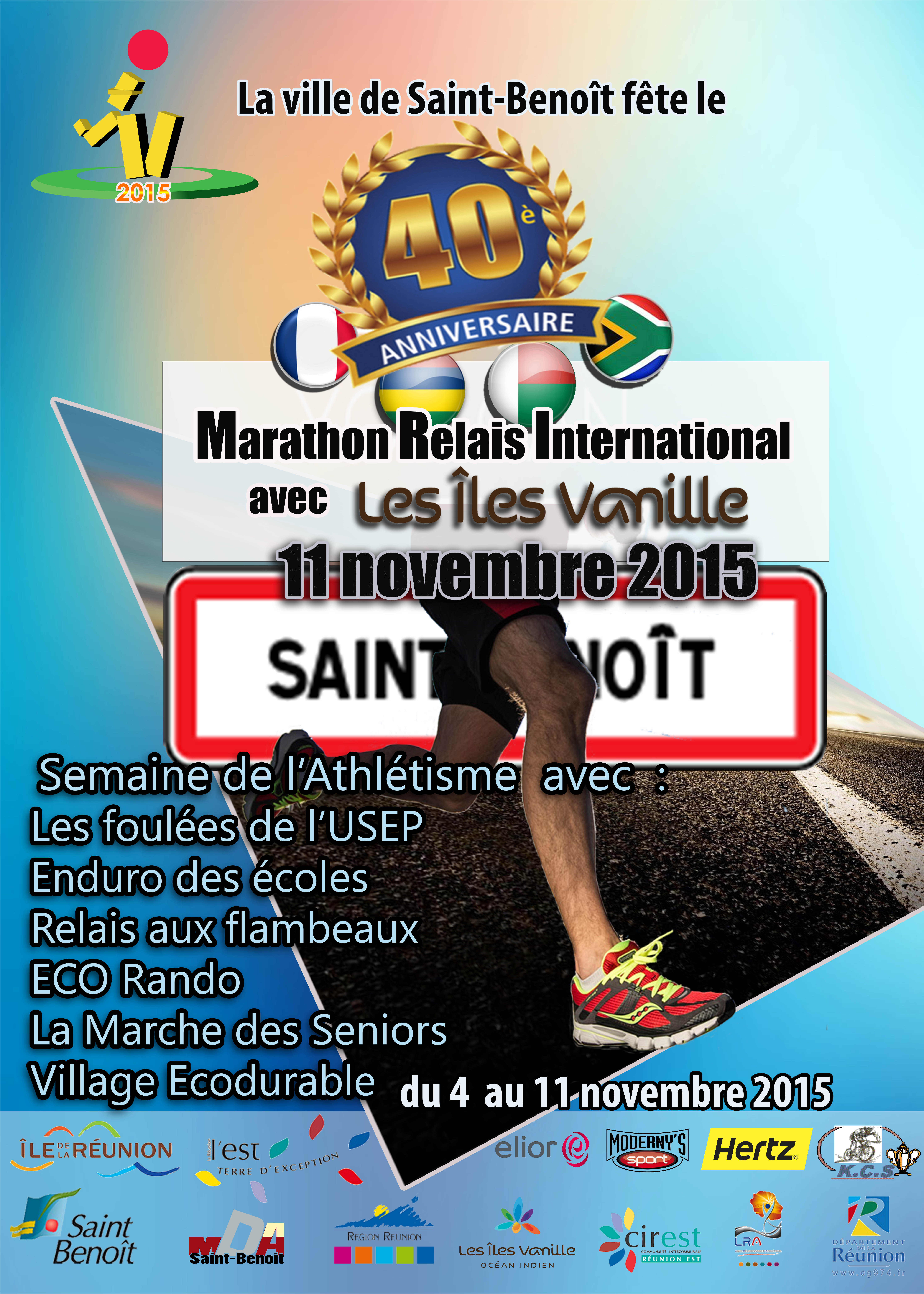 40ème Relais-Marathon de Saint-Benoit:<br> Au parfum des «Iles Vanille»