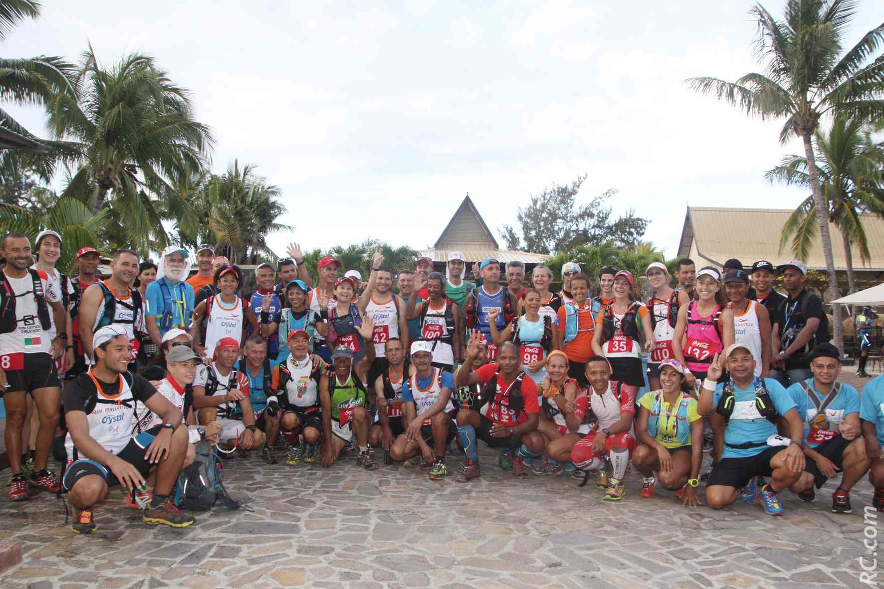 Les concurrents de la Réunion avant leur départ sur les 42km du Perroquet