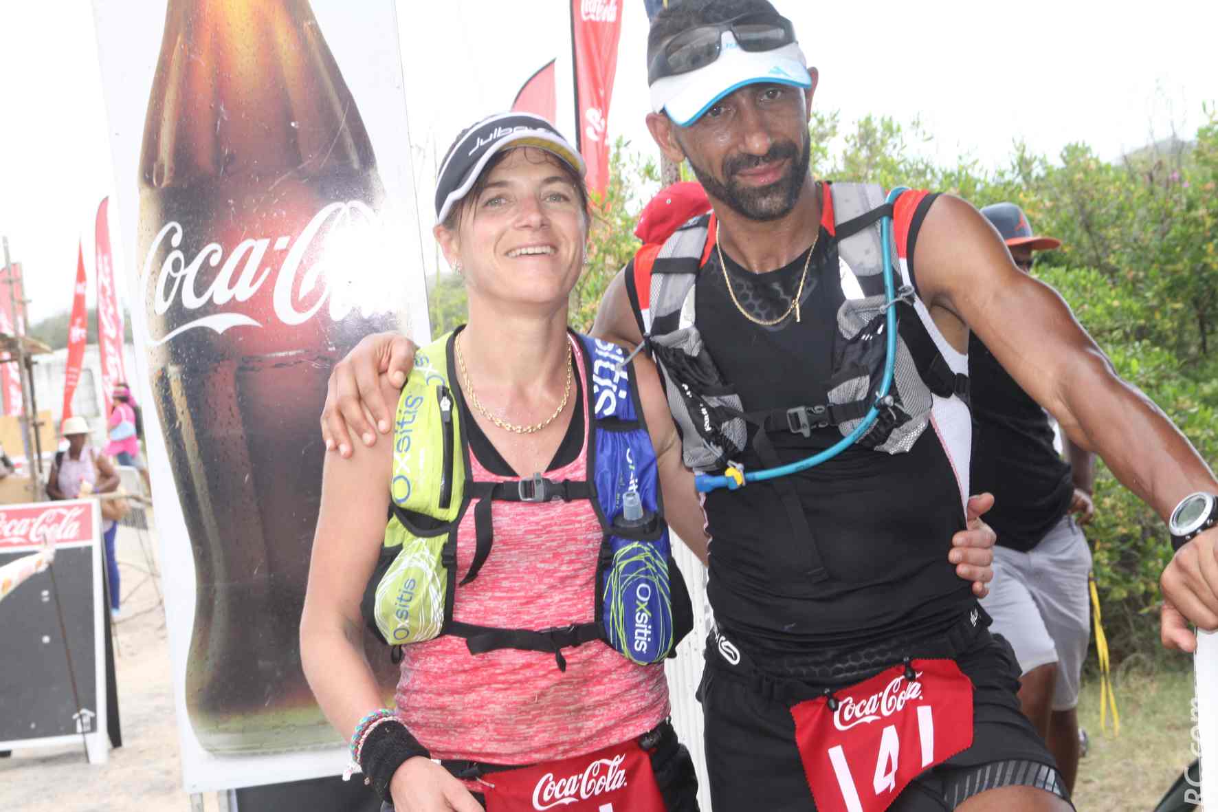 Arrivées de Maud Gobert et de Yannick Vidot qui a déclaré : «C'est plus dur que la Mascareignes».