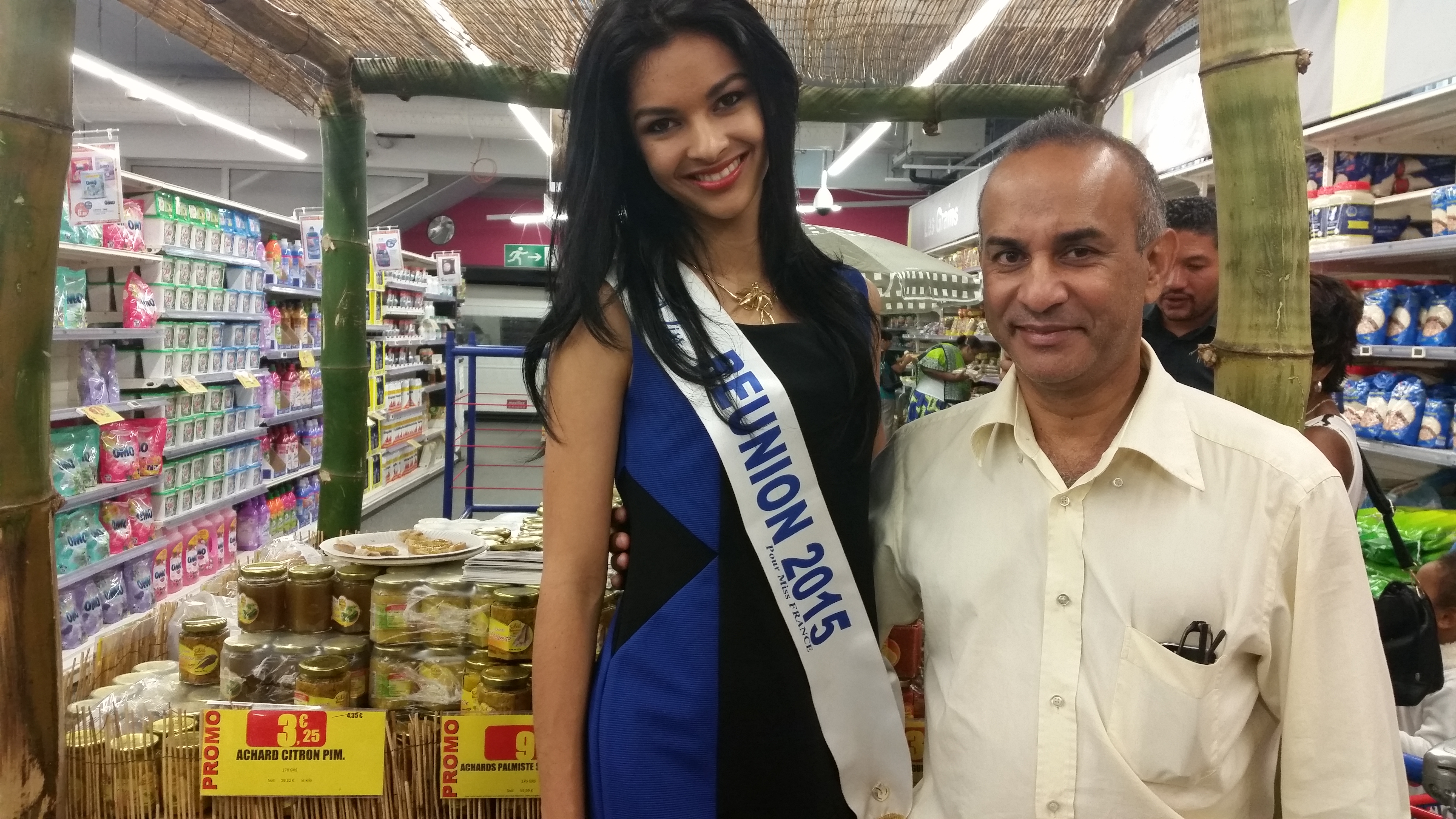 Azuima Issa et Gérard Rangama, le big boss de Soleil Réunion