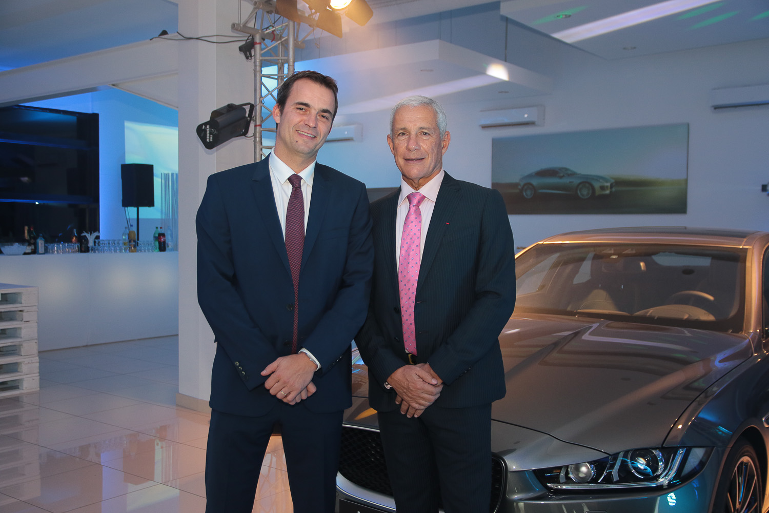 Laurent Letourneur et François Caillé, le PDG du groupe