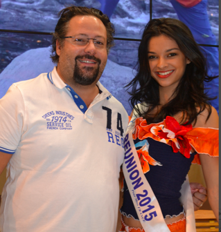 Yann Le Febvre, président d'Exsel, le nouvel homme fort de lhôtellerie réunionnaise. Ici avec Azuima Issa à Top Résa à Paris début octobre