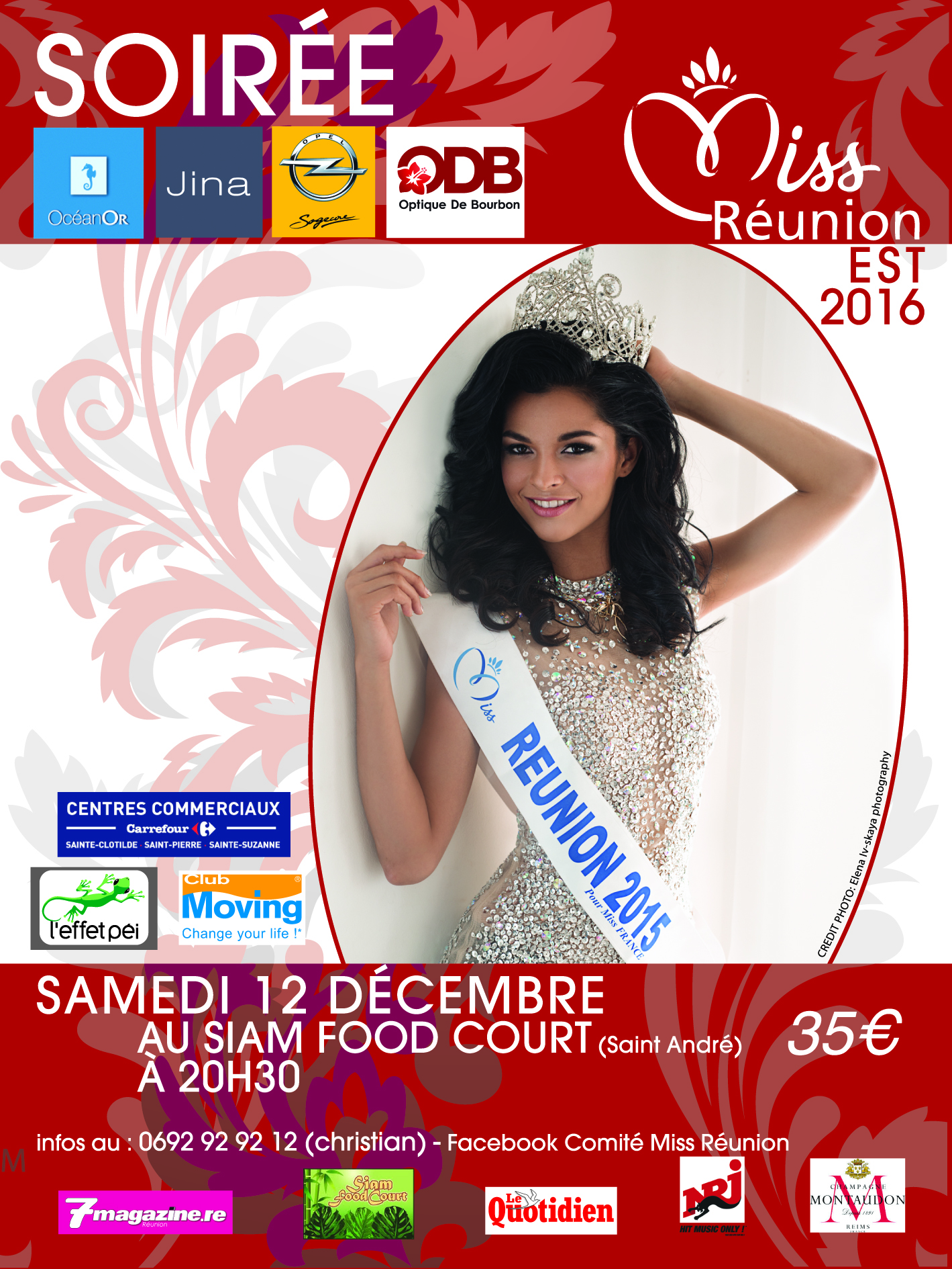 Miss Réunion Est samedi 12 décembre<br>Les 8 candidates