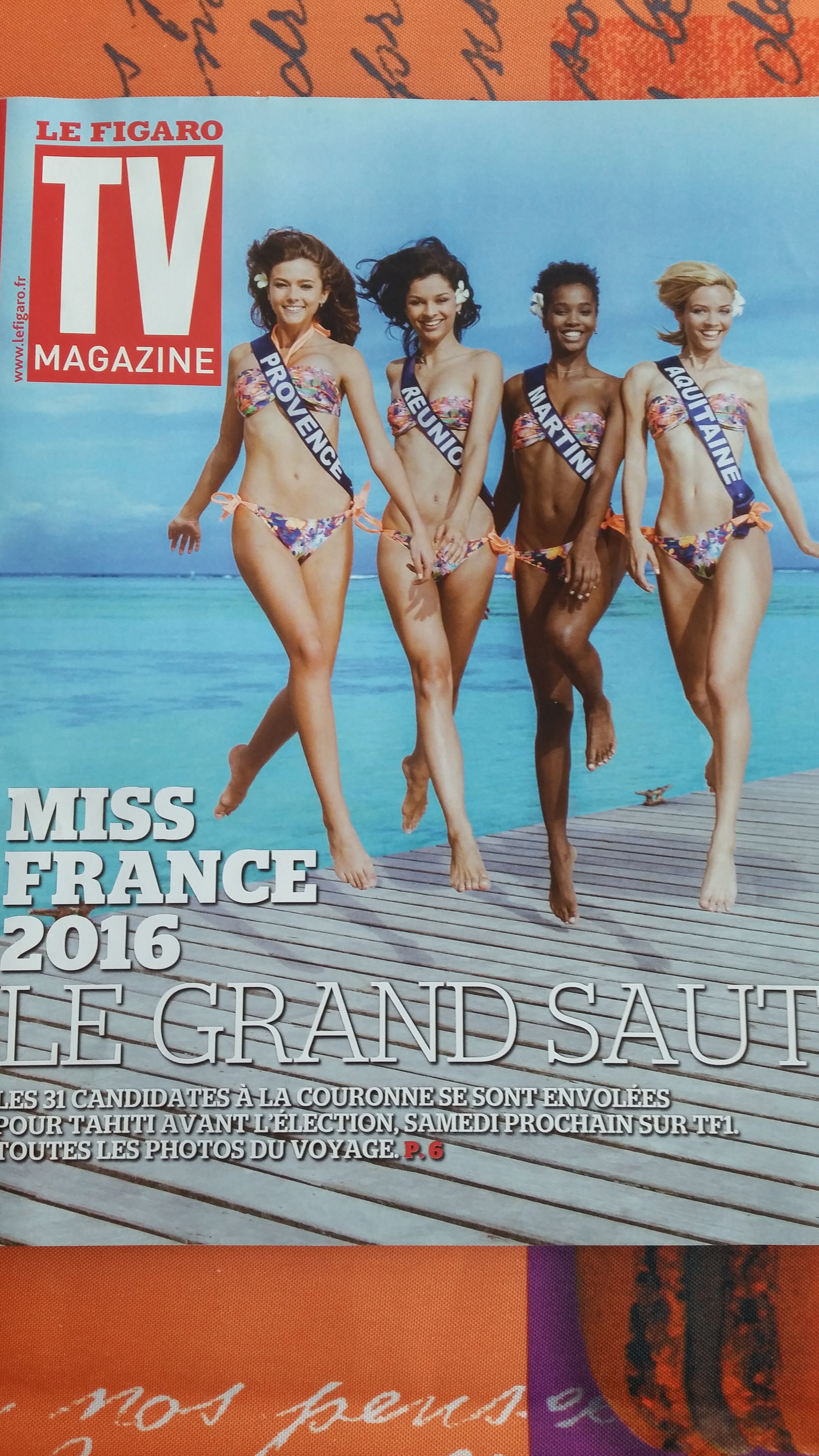 Miss Réunion en pôle position en Une de TV Magazine!