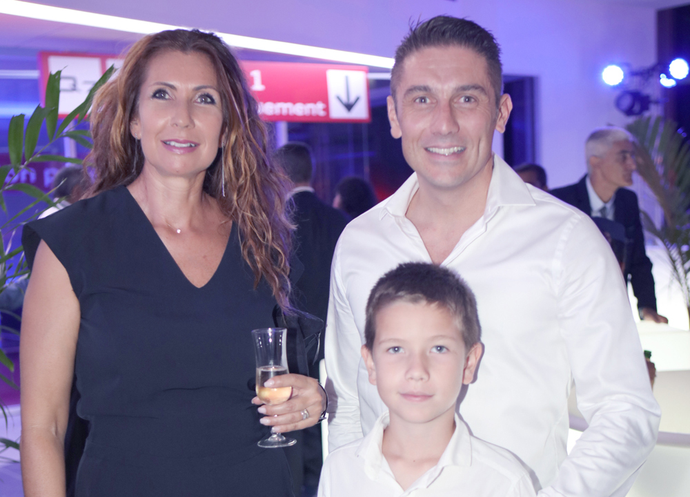 Ariane Loupy, Sébastien Autrais directeur d'Ekwalis Saint-Denis et leur fils
