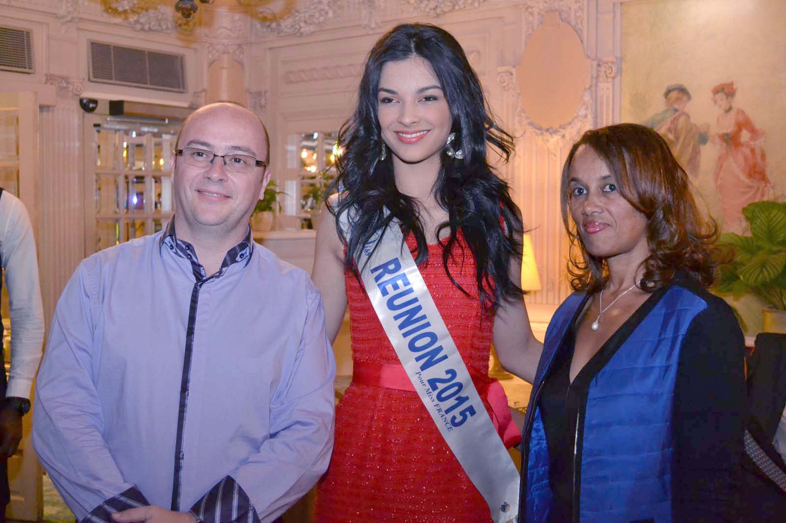 Rémy Amato, vice-président de l’Ordre des Experts Comptables de La Réunion, Miss Réunion 2015 et Madame Amato