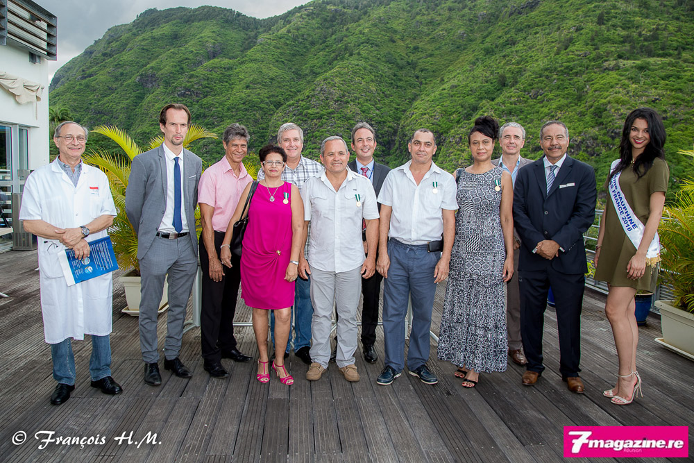 Les médaillés Vermeil du CHU Félix Guyon