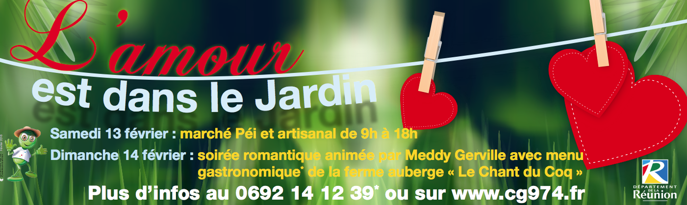 Week-end de la Saint-Valentin au Jardin de l’Etat
